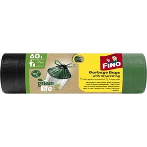 FINO LD Green Life zárható szemeteszsák 60 l, 10 db kép