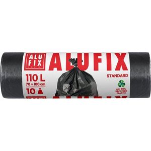 ALUFIX Mega fekete zsák, 110 l, 10 db kép