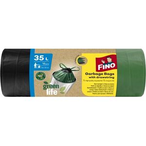 FINO LD Green Life zárható szemeteszsák 35 l, 15 db kép