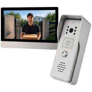 VERK 27802 videó kaputelefon LCD monitorral, WiFi, IR éjjellátás, ezüst kép
