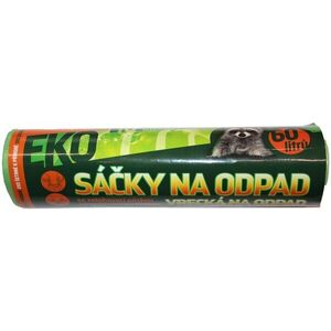 VIPOR LDPE Eco szalaggal 60 l, 10 db, zöld kép