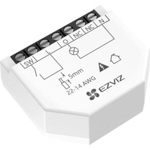 EZVIZ T35-R100-W okos WiFi kapcsolómodul, 1 csatorna kép