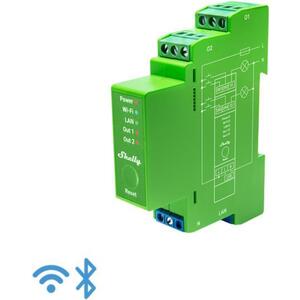 Shelly Pro kétcsatornás DIN sínes fényerő-szabályozó, WiFi, LAN kép