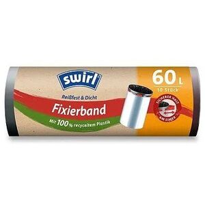 SWIRL összehúzható zsákok rugalmas szegéllyel 60 l, 10 darab kép