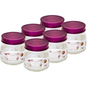 Toro Befőttes üveg tetővel, 250 ml, 6 darab, levendula kép
