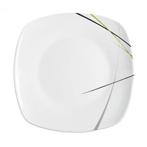 Orion Szögletes porcelán lapostányér GREEN kép