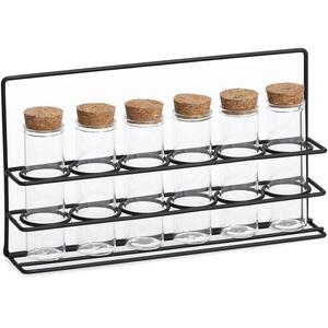 ZELLER fűszertartó 6 × 55 ml, üveg tartók kép