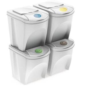 PROSPERPLAST Sortibox 4 × 35 l, hamuszínű kép