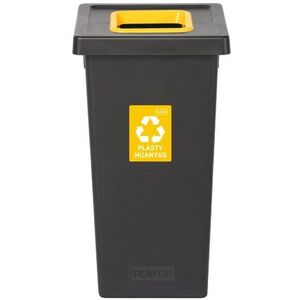 Igotrend, 724001 szelektív szemetes 75 L, FIT BIN - fekete/sárga kép