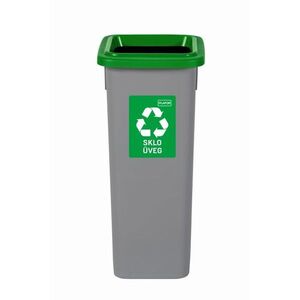 Igotrend, 713002 szelektív szemetes 20 L, FIT BIN - szürke/zöld kép