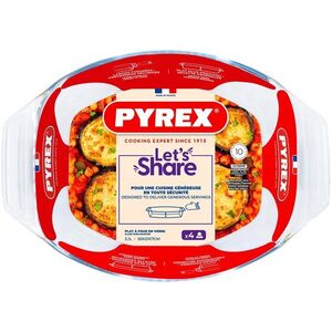 Pyrex sütőedény 2, 1 l ovális, üveg kép