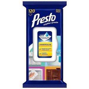 PRESTO Univerzális nedves törlőkendő 120 db kép