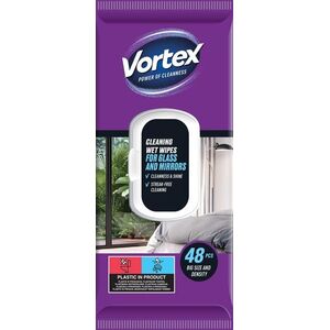 VORTEX törlőkendők üveghez és tükörhöz, 48 darab kép