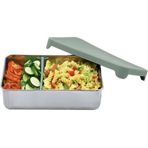 Melii rozsdamentes acél bento doboz, 740 ml, szilikon fedéllel, zöld kép