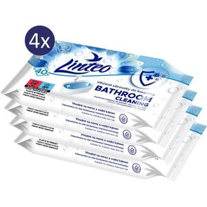 LINTEO nedves tisztítókendő, fürdőszobai, 4x 40db kép