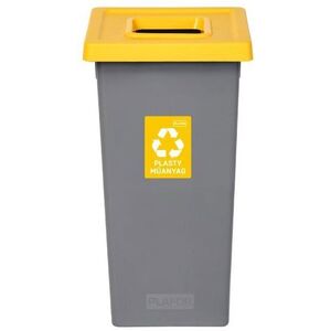 Igotrend, 723001 szelektív szemetes 75 L, FIT BIN - szürke/sárga kép