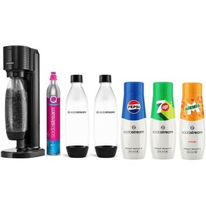 SodaStream GAIA Black Starter Pack fekete szódagép szett kép