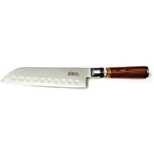 MaceMaker BORBONA SANTOKU SanMai damaszkuszi acél konyhakés kép