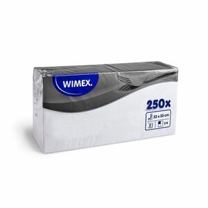 Wimex 2 rétegű szalvéta, 33 × 33 cm, fehér - 250 darab kép