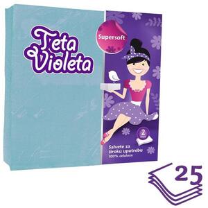 Violeta Szalvéta - 2 rétegű kék 25 db kép