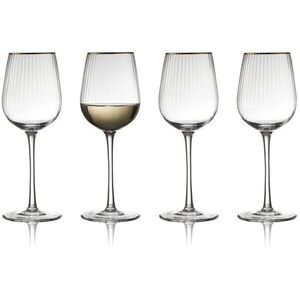 Lyngby Glas fehérborospohár készlet, 300 ml, 4 db, Palermo Gold kép