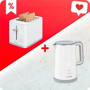 Tefal KO693110 Sense fehér + kenyérpirító Tefal TT693110 Sense 2S kép
