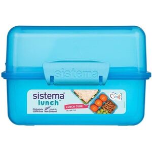 Sistema Kétrekeszes ételtároló doboz, 1, 4 l, kék kép