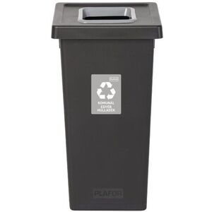 Igotrend, 724005 szelektív hulladékgyűjtő 75 L, FIT BIN - fekete/szürke kép