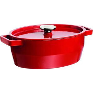 PYREX Ovális öntöttvas lábas 33 cm, 5, 8 l, piros kép