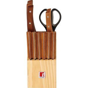 BERGNER 13PC NATURAL KNIFE BLOCK kép