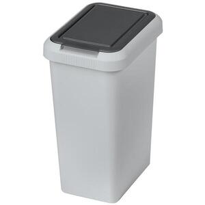 Tontarelli Touch & Lift Szemétkosár, 10 l, világosszürke/antracit kép
