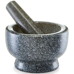 Zeller GRANIT konyhai mozsár mozsártörővel, fekete, 13×8 cm kép