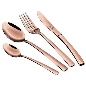 BerlingerHaus Rosegold Metallic Line Tükörfényes rozsdamentes acél evőeszközkészlet, 24 db kép