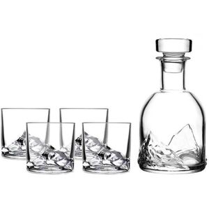 LIITON 270 ml-es pohár és 1 l-es whisky kancsó készlet, 5 darab, EVEREST kép