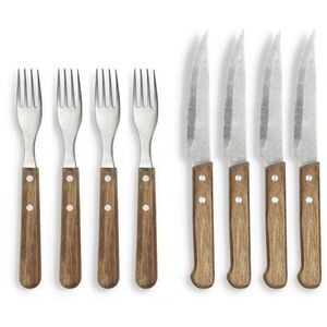 Holm steak evőeszköz készlet, rozsdamentes acél/akácia, 8 db kép