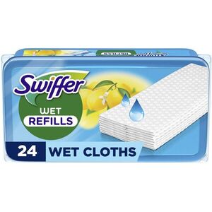 SWIFFER Sweeper, nedves, utántöltő, 24 darab, citromsárga kép