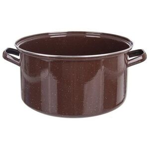 Orion BROWN lábas, zománcozott, peremmel, 19 l kép