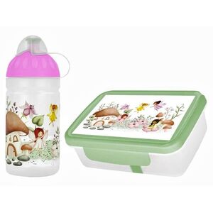EGÉSZSÉGES PALACK egészséges snack + egészséges kulacs 0, 5 l tündérek szett kép