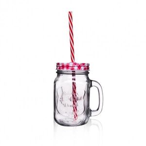 ORION Pohár fedővel és szívószállal 0, 45 l STRAW karo kép