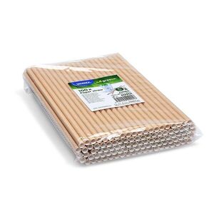 Wimex JUMBO papír szívószál 8 × 25 cm, kraft - 100 darab kép