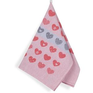Bellatex konyharuha, 50 × 70, 171C, szívek, piros kép