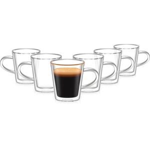 Siguro Espresso duplafalú üvegpohár, 90 ml, 6 db kép