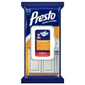PRESTO Nedves tisztító kendő konyhai használatra 55 db kép