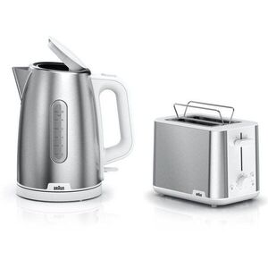 BRAUN PurShine WK1500.WH vízforraló + BRAUN PurShine HT1510.WH kenyérpirító kép