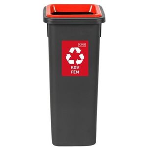 Igotrend, 714004 szelektív szemetes 20 L, FIT BIN - fekete/piros kép