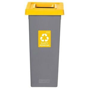 Igotrend, 719001 szemetes 53 l, FIT BIN - szürke/sárga kép