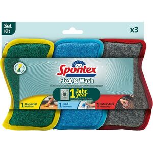 SPONTEX Flex&Wash szett, 3 darab kép