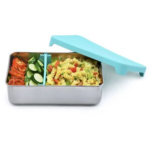 Melii rozsdamentes acél bento doboz, 740 ml, szilikon tetővel, kék kép