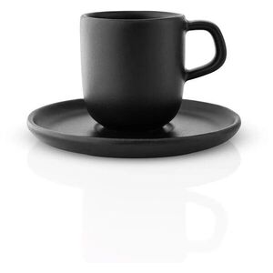 Eva Solo Šálek na espresso s podšálkem Nordic kitchen 70 ml, černý kép
