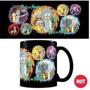 Rick and Morty - Portals - színváltós kép